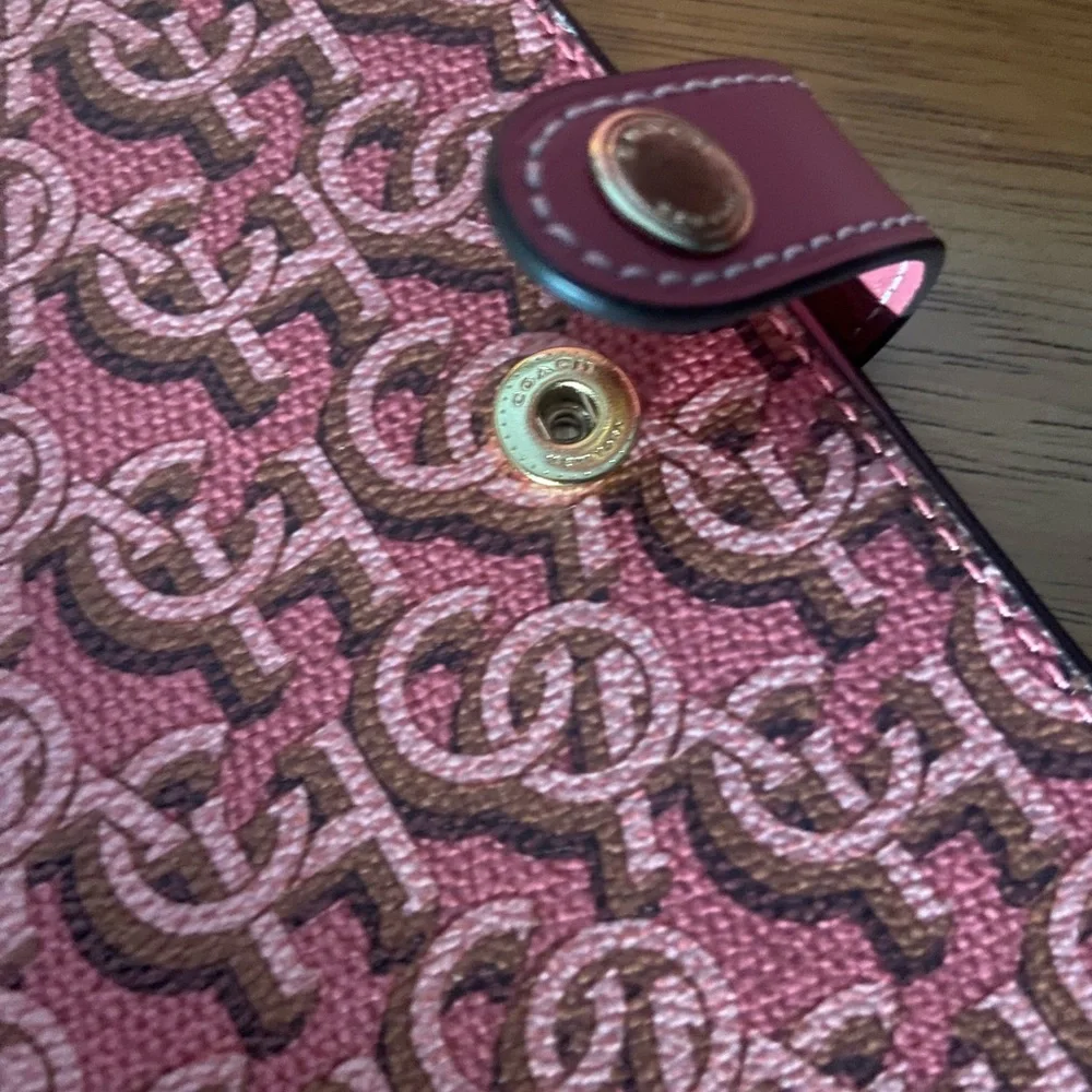 Coach Monogram Notebook Cover New in Rouge Pink - Picture 5 of 5